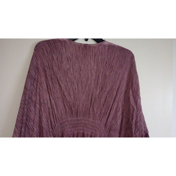Women's Torrid Light Weight Woven Rauna Rose Taupe Kimono, One Size (Plus) - Picture 8 of 12